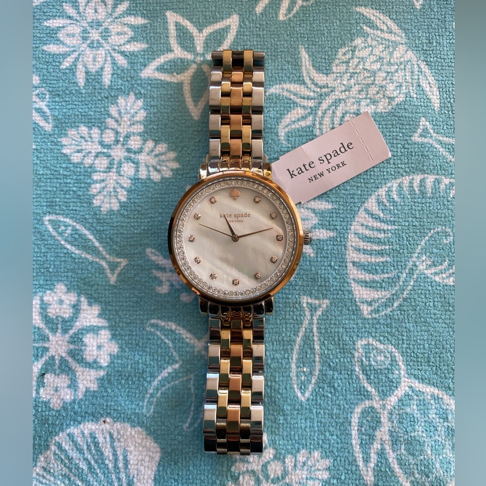 NWT Kate Spade Monterey Mother of Pearl Dial Ladies Watch KSW1143